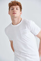 Jeckerson Bisiklet Yaka Erkek Cepli T-Shirt - Thumbnail