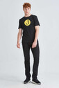 Jeckerson Erkek Logolu Bisiklet Yaka T-Shirt - Thumbnail
