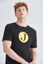 Jeckerson Erkek Logolu Bisiklet Yaka T-Shirt - Thumbnail