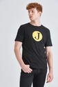 Jeckerson Erkek Logolu Bisiklet Yaka T-Shirt - Thumbnail
