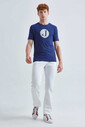 Jeckerson Erkek Logolu Bisiklet Yaka T-Shirt - Thumbnail