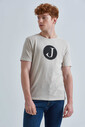 Jeckerson Erkek Logolu Bisiklet Yaka T-Shirt - Thumbnail