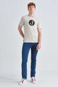Jeckerson Erkek Logolu Bisiklet Yaka T-Shirt - Thumbnail