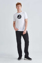 Jeckerson Erkek Logolu Bisiklet Yaka T-Shirt - Thumbnail