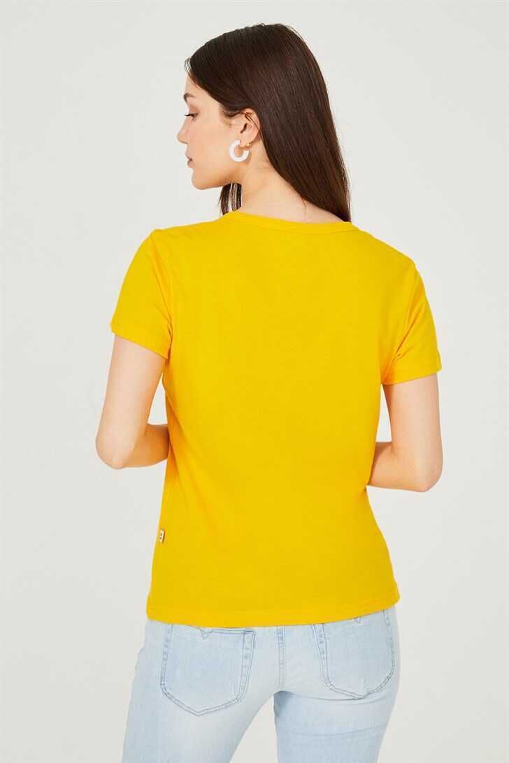 Kadın Bisiklet Yaka T-Shirt - 6