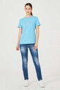 Kadın Bisiklet Yaka T-Shirt - Thumbnail