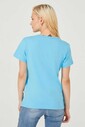 Kadın Bisklet Yaka T-Shirt - Thumbnail