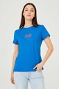 Kadın Bisklet Yaka T-Shirt - Thumbnail