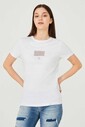 Kadın Bisklet Yaka T-Shirt - Thumbnail