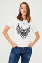 Kadın Etnik Desenli T-Shirt - Thumbnail