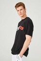 Les Hommes Oversize Yazılı Erkek T-Shirt - Thumbnail