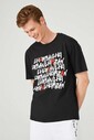 Les Hommes Urban Erkek Bisiklet Yaka Kısa Kollu T-Shirt - Thumbnail