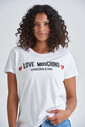 Love Moschino Bisiklet Yaka Kadın T-Shirt - Thumbnail