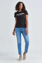 Love Moschino Bisiklet Yaka Kadın T-Shirt - Thumbnail