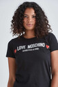 Love Moschino Bisiklet Yaka Kadın T-Shirt - Thumbnail