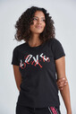 Love Moschino Bisiklet Yaka Kadın T-Shirt - Thumbnail