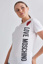 Love Moschino Bisiklet Yaka Logolu Kadın T-Shirt - Thumbnail