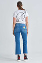 Love Moschino İspanyol Paça Crop Kadın Jean - Thumbnail
