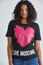 Love Moschino Kadın Basklı T-Shirt - Thumbnail