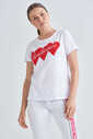 Love Moschino Kadın Bisiklet Yaka T-Shirt - Thumbnail