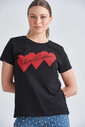 Love Moschino Kadın Bisiklet Yaka T-Shirt - Thumbnail