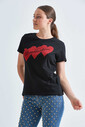 Love Moschino Kadın Bisiklet Yaka T-Shirt - Thumbnail
