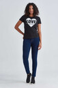 Love Moschino Kadın Bisiklet Yaka T-Shirt - Thumbnail