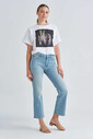 Love Moschino Kadın Crop Jeans - Thumbnail
