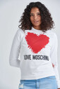 Love Moschino Kadın Kalp Logolu Sweatshirt - Thumbnail