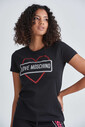 Love Moschino Kadın Logolu T-Shirt - Thumbnail