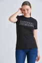 Love Moschino Kadın Taşlı T-Shirt - Thumbnail