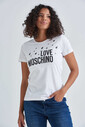 Love Moschino Kadın Yazılı T-Shirt - Thumbnail