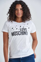 Love Moschino Kadın Yazılı T-Shirt - Thumbnail