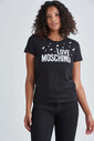 Love Moschino Kadın Yazılı T-Shirt - Thumbnail