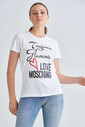 Love Moschino Kadın Yazılı T-Shirt - Thumbnail