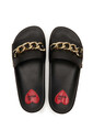 Love Moschino Kadın Zincirli Terlik - Thumbnail