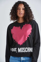 Love Moschino Kalp Baskılı Kadın Sweatshirt - Thumbnail