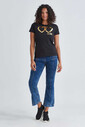 Love Moschino Logolu Bisiklet Yaka Kadın T-Shirt - Thumbnail