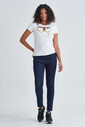 Love Moschino Logolu Bisiklet Yaka Kadın T-Shirt - Thumbnail
