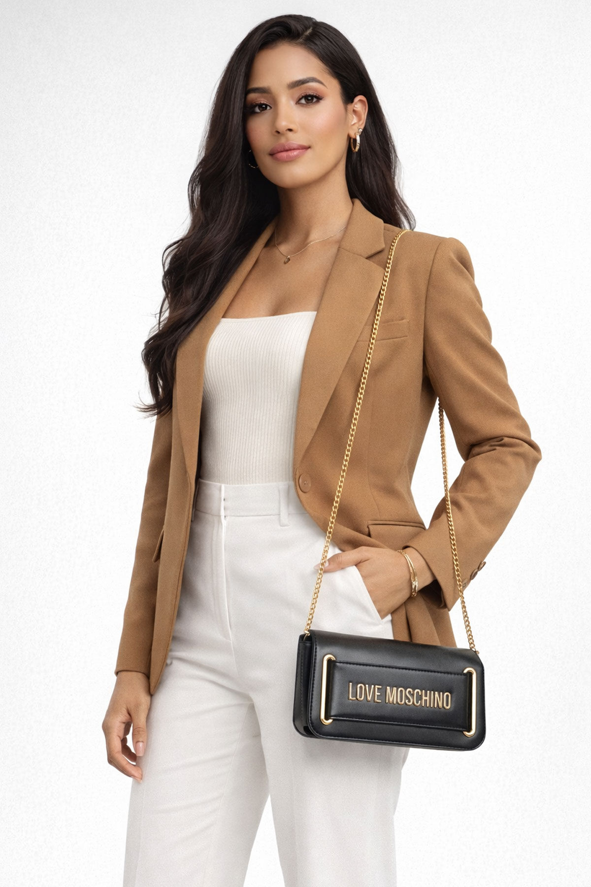 Love Moschino Logolu Mini Kadın Çanta - 6