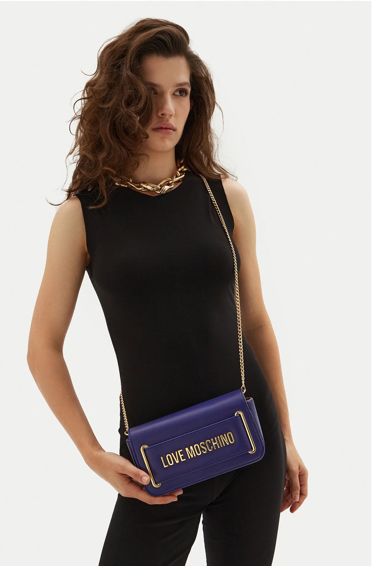 Love Moschino Logolu Mini Kaıdın Çanta - 2