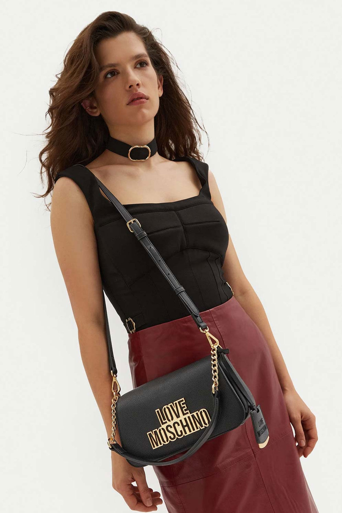 Love Moschino Omuz Asklı Logolu Kadın Çanta - 2