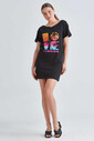 Love Moschino Yazılı Kadın Mini Elbise - Thumbnail