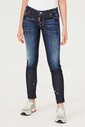 Paçası Fermuar Detaylı Kadın Jeans - Thumbnail