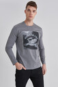 Paul&Shark Erkek Bisiklet Yaka Baskılı T-Shirt - Thumbnail