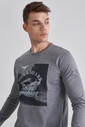 Paul&Shark Erkek Bisiklet Yaka Baskılı T-Shirt - Thumbnail