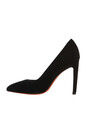 Santoni Kadın Kadife Stiletto - Thumbnail