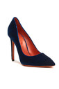Santoni Kadın Kadife Stiletto - Thumbnail