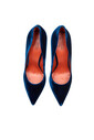 Santoni Kadın Kadife Stiletto - Thumbnail