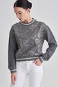 Trussardi Çiçek Desenli Kadın Sweatshirt - Thumbnail